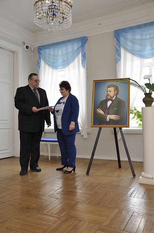 Церемония дарения портрета М. П. Мусоргского.